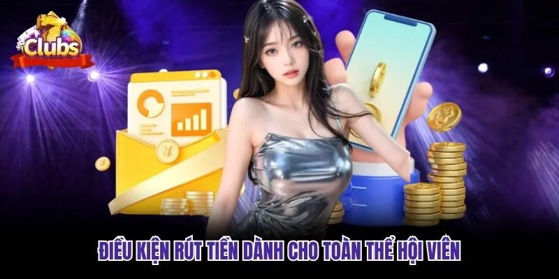 Điều kiện rút tiền dành cho toàn thể hội viên